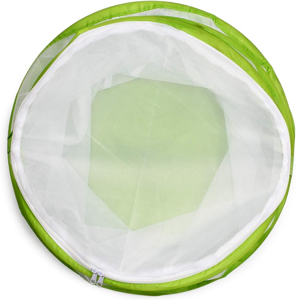 20" Large Butterfly Habitat, Giant Collapsible Insect Mesh Cage Terrarium Pop-up 12" x 20" Tall