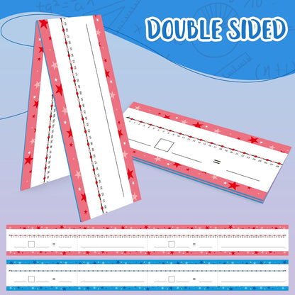 32 Pack Dry Erase Number Line Board Card Lapboard Double Sided Writable and Erasable Board Card Featuring 0-10 Number Line On One Side 0-20 On The Other for Kids Students Math Manipulatives (11.5”x4”)