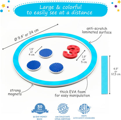75 PCS Magnetic Number Bonds Set - Magnetic Numbers for Whiteboard, Number Bonds Game, Number Line Magnets, Math Aids Accessories Supplies for Classroom, Kindergarten Math Manipulatives - Simply Magic