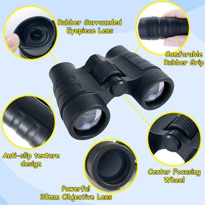 ESSENSON Binoculars for Kids Toys Gifts for Age 3, 4, 5, 6, 7, 8, 9, 10+ Years Old Boys Girls Kids Telescope Outdoor Toys for Sports and Outside Play, Bird Watching, Birthday Presents(Blue)