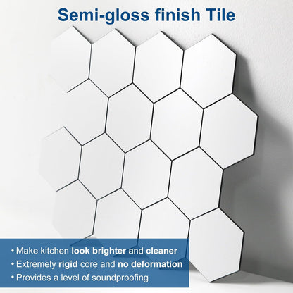 Yipscazo 10 Sheet Hexagon Peel and Stick Backsplash,Self Adhesive Luxury Faux Marble Tile, Asenka Beige Wall Tile for Kitchen, Stick on Backsplash Tiles for Bathroom,RV,Laundry
