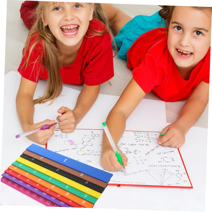 Housoutil 1 Set Educational Fraction Tiles Math Manipulatives for Students Engaging for Fraction Cognition Compact and Lightweight Teaching Tools