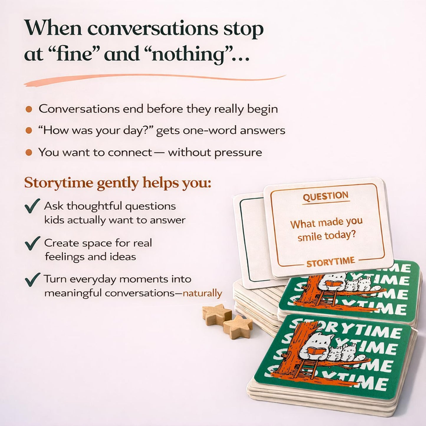 Storytime – A Thoughtful Family Conversation Card Game for Meaningful Everyday Moments, 140 Prompts for Kids Ages 5–10 (Kids Edition)