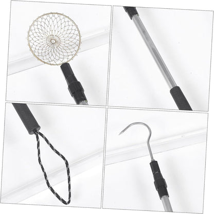 ORFOFE Reusable Beach Sand Sifter Kit with Detachable Aluminum Scoop and Hook Lightweight Sand Shovel for Shell Collecting Rock Hunting and Treasure Digging Outdoors