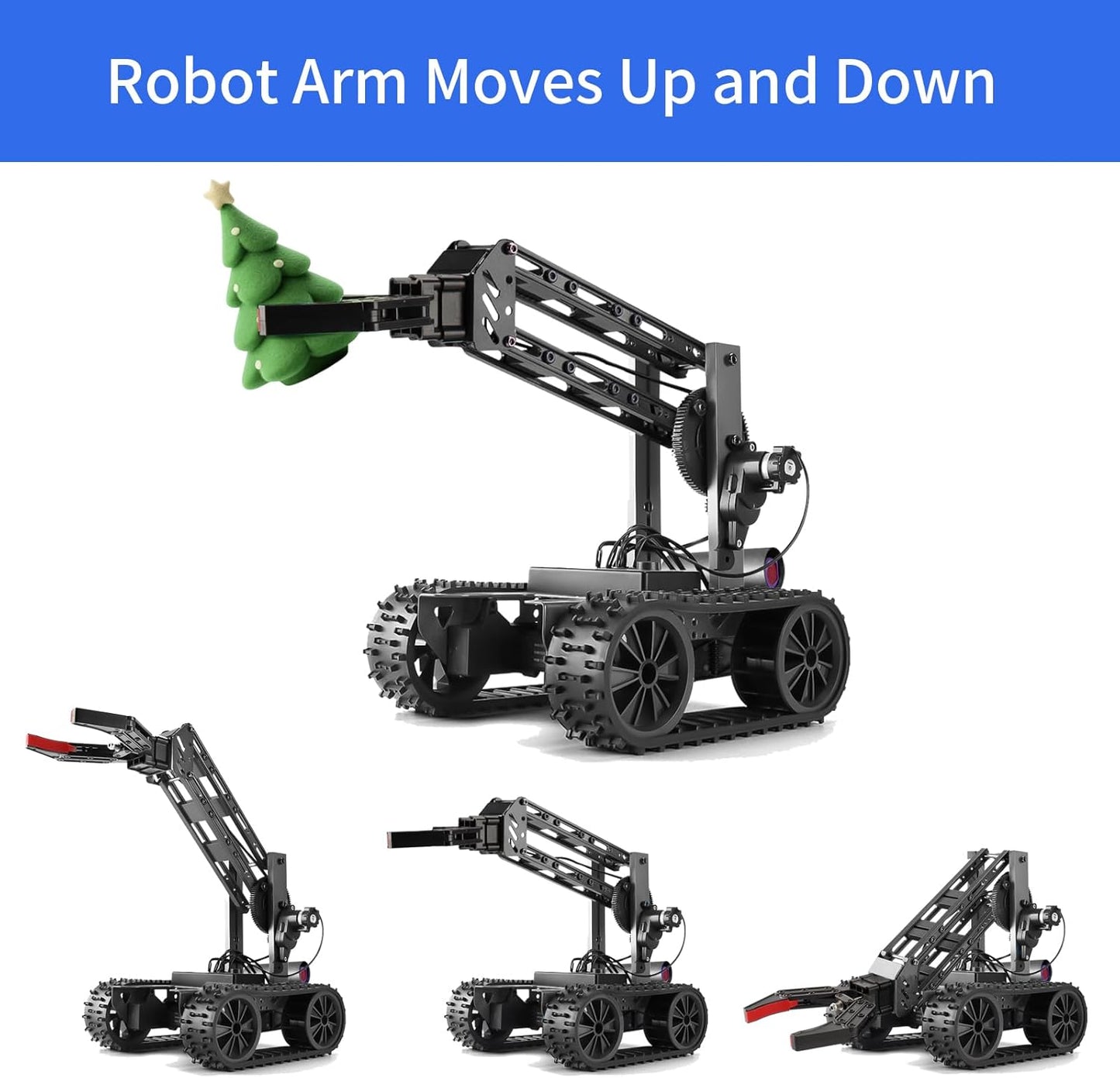 Robotic Arm Kit, Robot Kit for Kids Age 8+,STEM Building Toys 4-DOF Electronic Programming DIY Robots for Boys and Girls, Educational Science Projects,Cool Xmas Birthday Gifts for Kids.