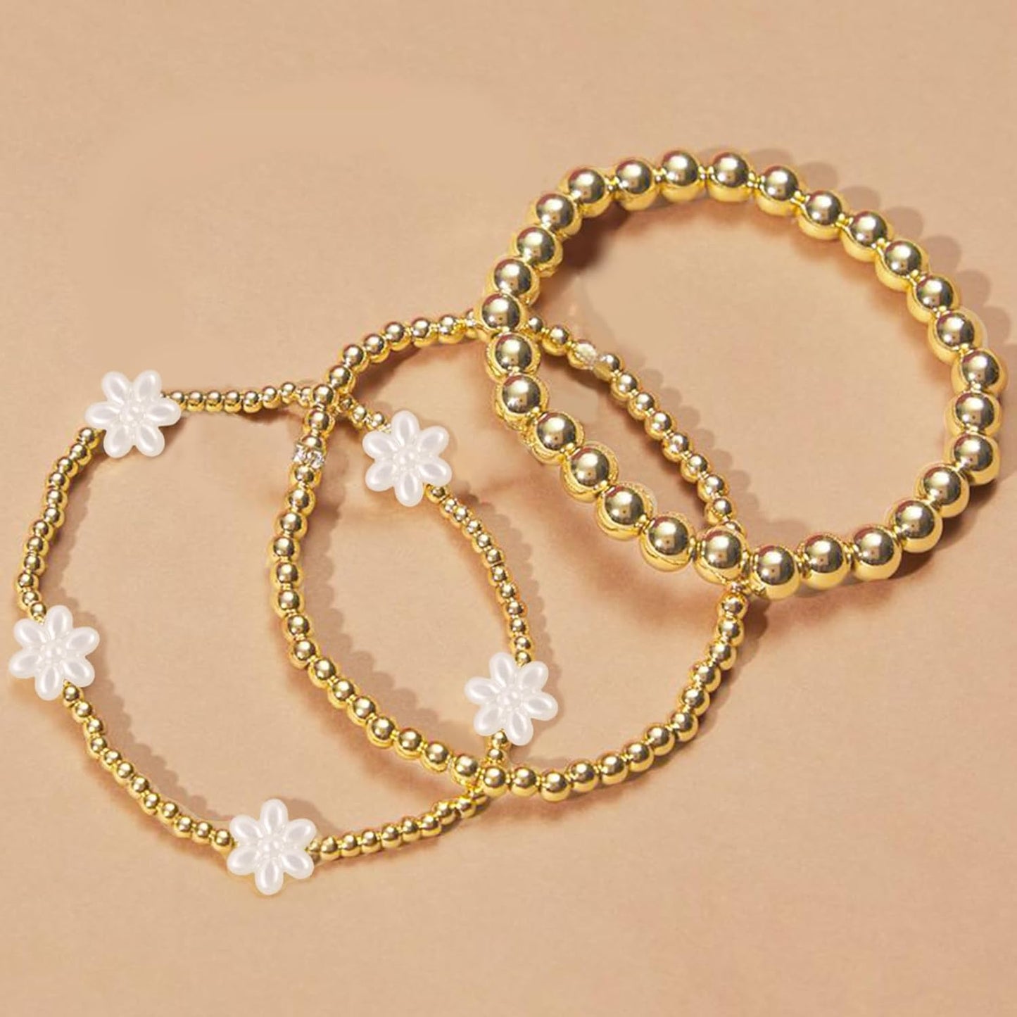 Hpebl 2136PCS Beads for Bracelets Pearl Bracelet Making Kit Friendship Bracelet Kits Bracelet Bead Kits Small Pearl Bead and Gold Beads Beading Kit for Bracelets Jewelry Making Kit
