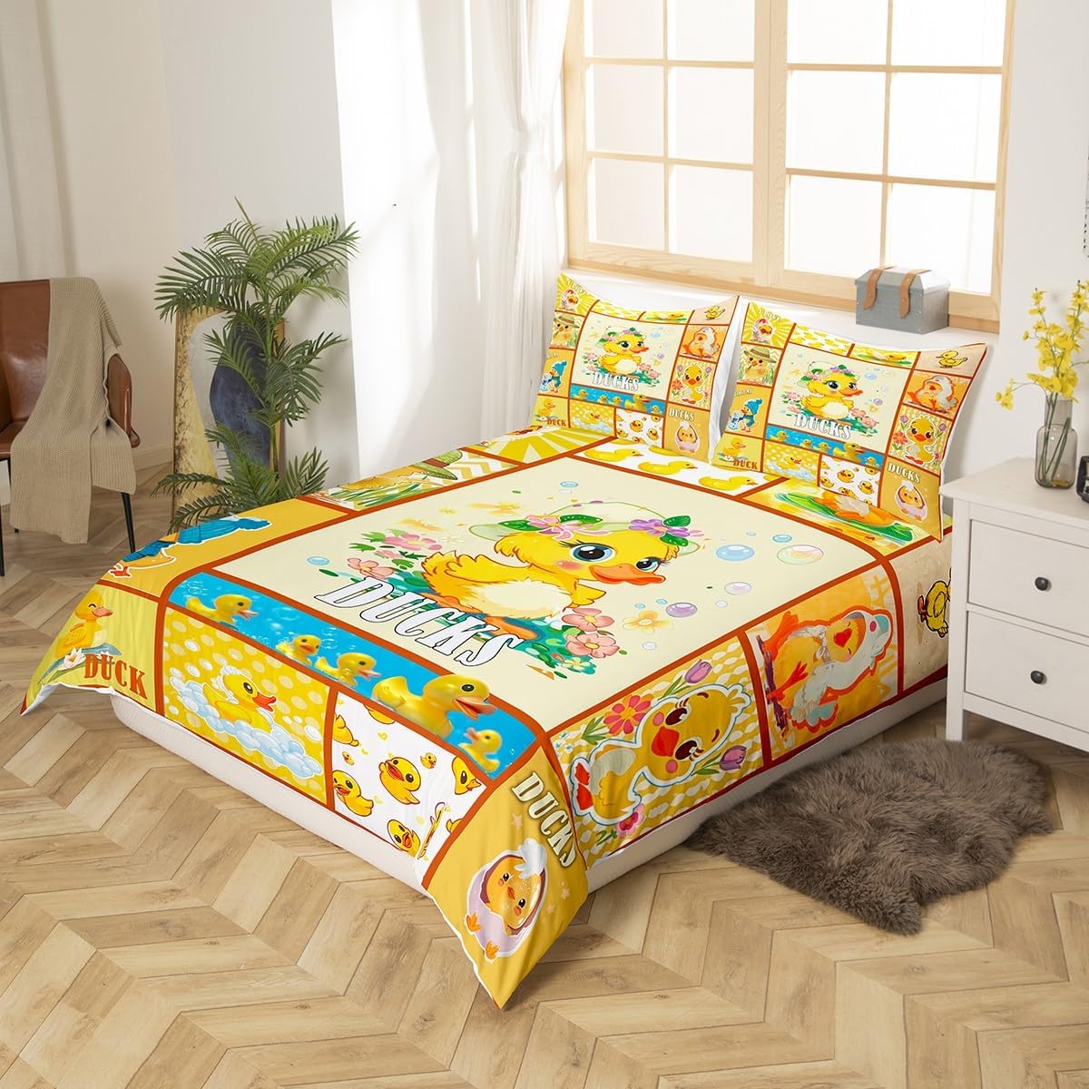 Drum Kit Duvet Cover,Kids Musical Instruments Bedding Set,Rock Music Comforter Cover for Boys Girls Room Decor,Neon Lighting Lightweight Bedspread Cover Twin Size with 1 Pillow Case(No Comforter)