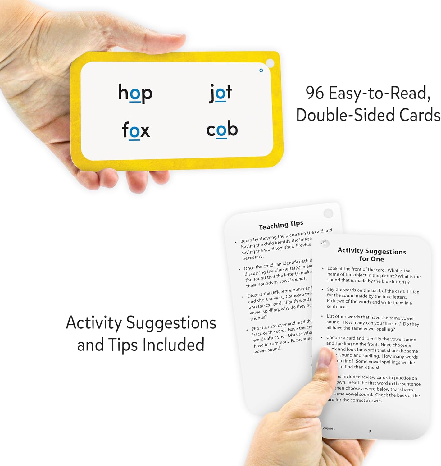 Teacher Created Resources Vowels and Vowel Teams Flash Cards Deluxe Set (EP62108)