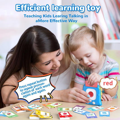 Kidzdo Dinosaur Sight Words Talking Flash Cards for 2 3 4 5 6 Years Old Boys and Girls, Easter Stuff Birthday Gifts for Toddler, Pocket Speech Learning Toys Helps Language Delay Kids, Green