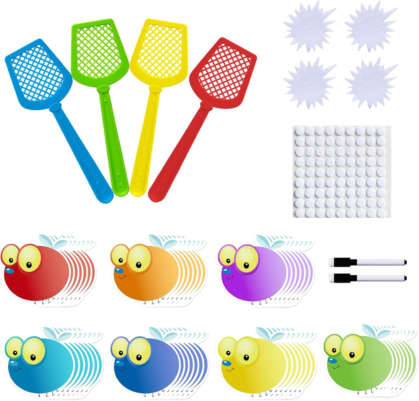 Sight Word Game Dry Erase Cards Fly Swatters Multi Pack Montessori Toy Flashcards Math Games Educational Games Reading Phonic Toy