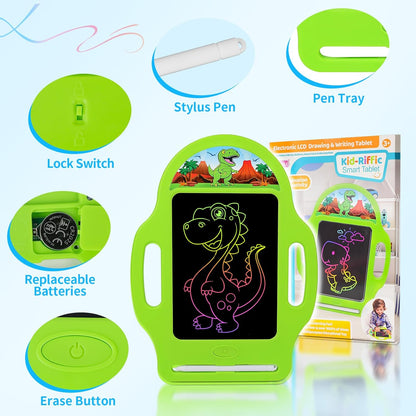 Unicorn 8.5 Inch LCD Writing Tablet for Kids 2-6, Drawing Tablet Doodle Board with Handle, Travel Car Toy for Girls, Educational Sketch Pad Birthday Christmas Gift