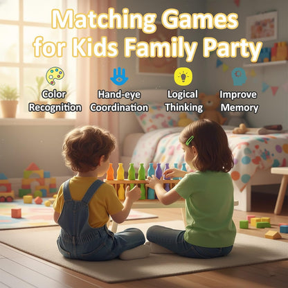 Bottle Color Match Game, Fun Family Board Game for Kids 8-12, 2-4 Player Bottle Collision Game for Kids and Adults, Perfect for Travel Camping Holidays Party Night