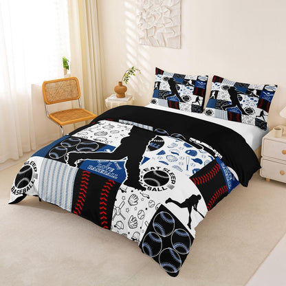 Drum Kit Duvet Cover,Kids Musical Instruments Bedding Set,Rock Music Comforter Cover for Boys Girls Room Decor,Neon Lighting Lightweight Bedspread Cover Twin Size with 1 Pillow Case(No Comforter)