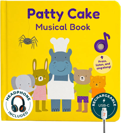 Cali's Books Rock Music Books for Toddlers 1-3 - Singing Button Sound Board Book for 2 Year Old Children, Musical Toddler Rock Songs Toys, 18 Month Interactive Learning Toy, USB-C Rechargeable