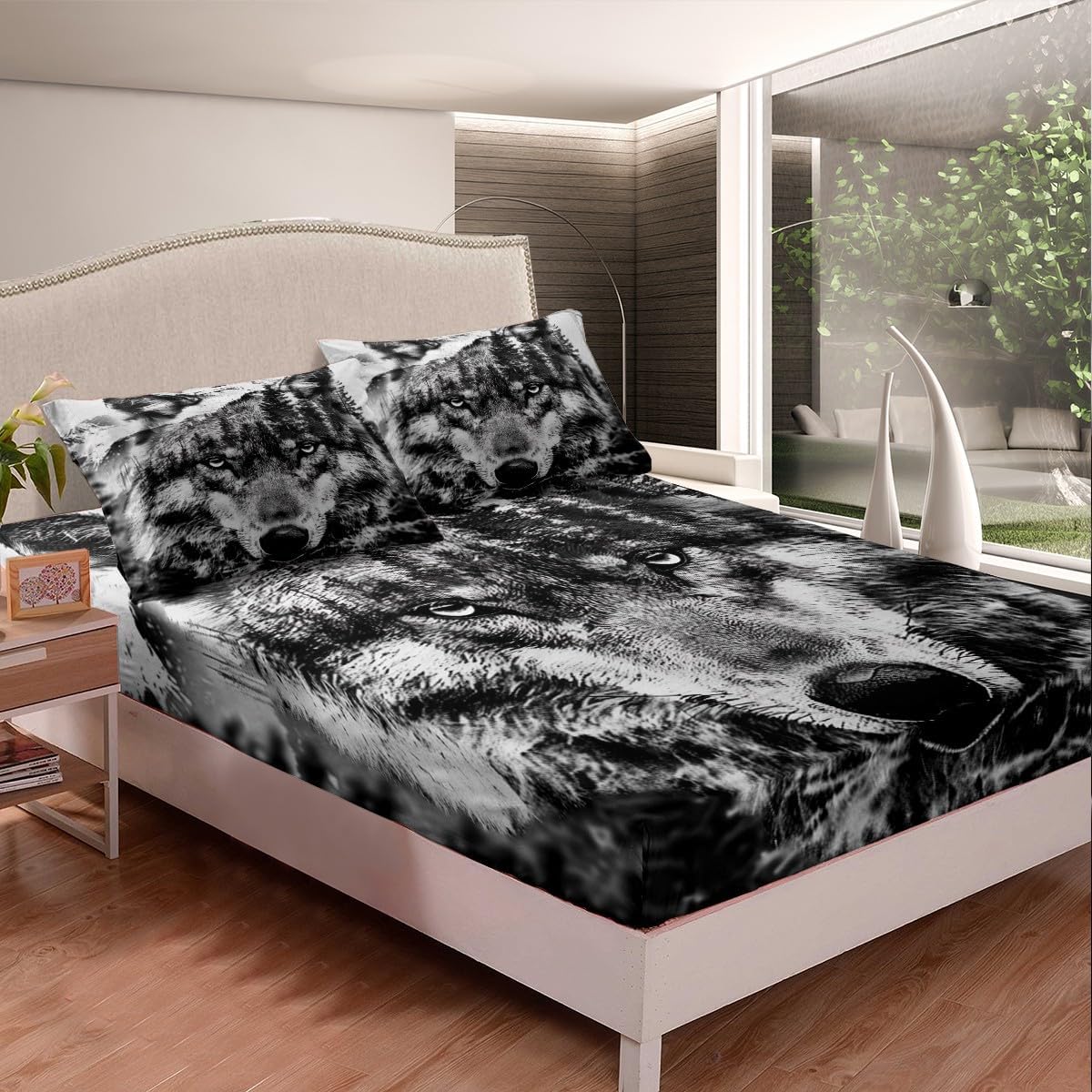 Drum Kit Fitted Sheet,Full Size Rock Music Collections Musical Instruments Theme,Soft Decorative Fabric Bedding Deep Pocket for Children Teens Young Boys Girls,with 2 Pillowcases