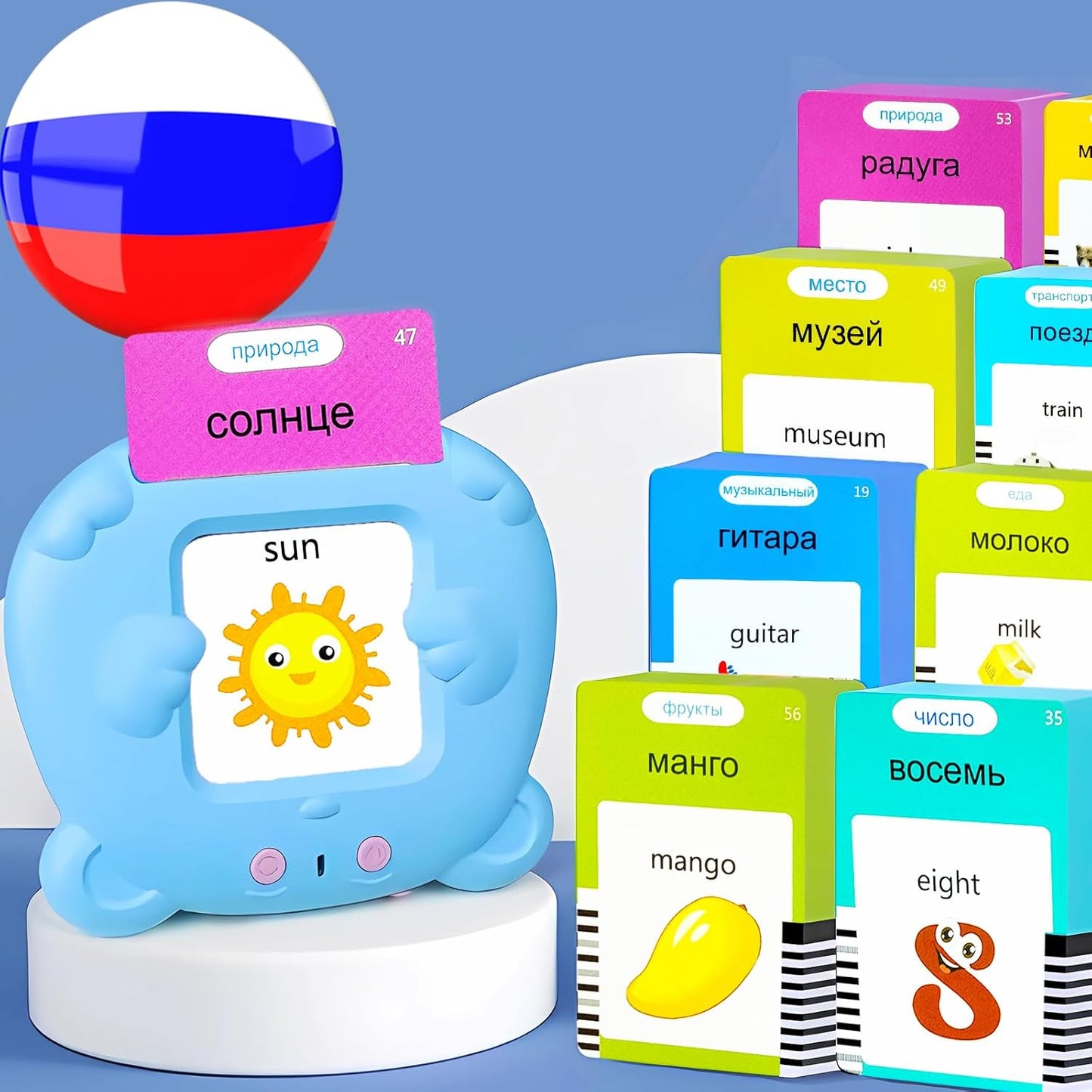 Bilingual English Flash Cards - Korean Talking Flash Cards, 510 Sight Words 31 Themes, Pocket Speech for Toddlers 3-12, Autism Sensory Toys, Preschool Learning Activity (Korean, Pink)