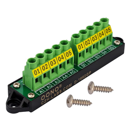 30Amp 300V 1x10 Position Terminal Block Distribution Module. OONO D-1661GP