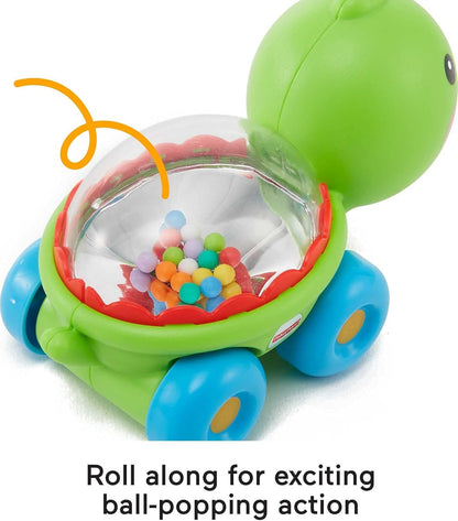Fisher-Price Baby Toy Corn Popper Push-Along Vehicle with Sounds for Crawling Developmental Play Infants Ages 6+ Months