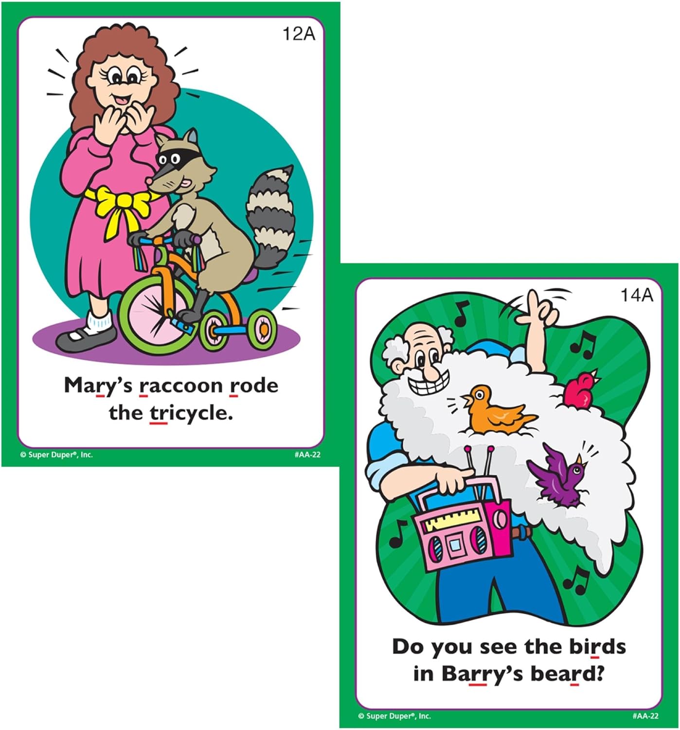Super Duper Publications | Say and Do® Action Articulation R Sounds Fun Deck | Vocabulary and Language Development Flash Cards | Educational Learning Materials for Children