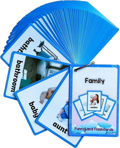 Lilias Body Parts Flash Cards, Toddler & Preschool Learning Toys, Kindergarten Learning Supplies, 4.3 x 3.14 Inch, 34 Cards