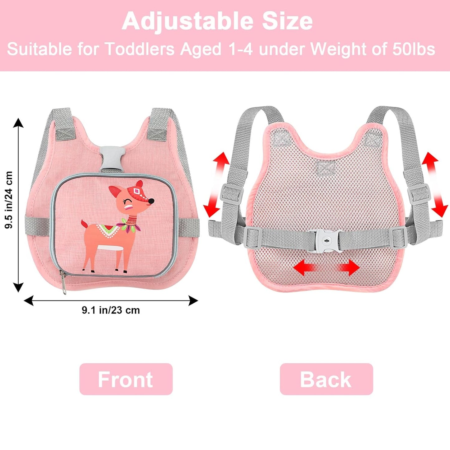 Accmor Toddler Harness Leash + Reflective Anti Lost Wrist Link, Cute Car Kids Back Pack with Hand Strap Collapsible Child Walking Restraint Belt Tether Hold Baby Boys Close for Outdoor Travel