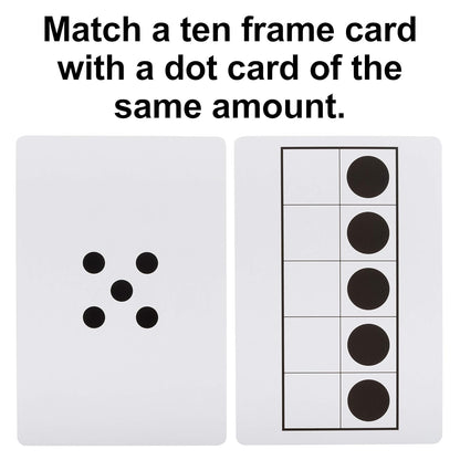 LEARNING ADVANTAGE Ten Frame & Dot Card Set | Early Math Manipulative | In-Home Learning | Math Game for Kids