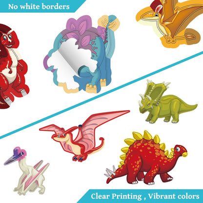 Kalysky Dinosaur and Ocean Animal Scene Sticker Book for Kids Ages 4-12, Search and Find Sticker Activity Book–Travel Toys for Toddlers, Airplane & Road Trip Games, Educational Fun
