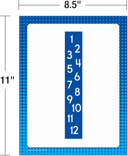 Carson Dellosa 14-Piece Mathematics Strategy Posters, 8.5" x 11" Wall Art Ten Frame, Counting, Number Line, Math Manipulatives, Facts, and More Strategies, Classroom Decor and Teacher Supplies