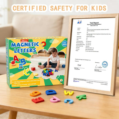 Magnetic Letters ABC Alphabet Magnets for Toddlers 1-3 Fridge Magnets 238 Pcs Double - Side Magnetic Letters Board for Preschool Toddler Spelling and Learning
