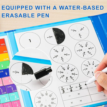 Magnetic Fraction Demonstration Book, Tiles & Circles