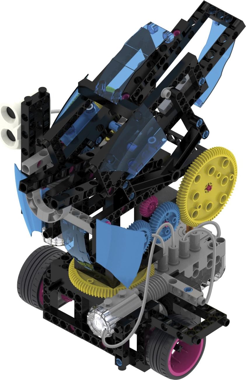Thames & Kosmos Robotics Workshop with Micro:Bit STEM Experiment Kit, Creative, Educational Coding & Programming Curriculum for Home & School Use, Utilizes MakeCode App to Learn Python, Javascript