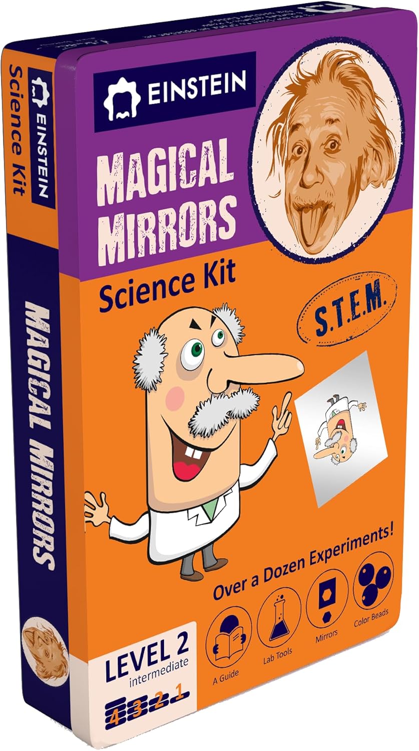 Einstein’s Optical Illusion LAB Science Kit for Kids. STEM for Boys & Girls Aged 8 and Above. 14 Exciting Experiments Inside/Detailed Picture Guide Included. Award Winning Kit