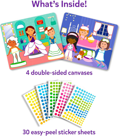 Skillmatics Dot It Sticker Art - Disney Princess, Mess-Free Fun for Kids, 500+ Stickers, Craft Kits, DIY Scrapbooking Activity, Gifts for Girls & Boys Ages 3, 4, 5, 6, 7