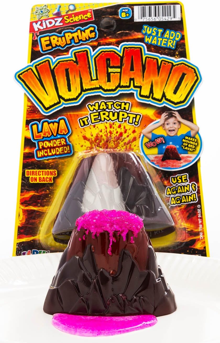 2Chill Small Erupting Volcano Toy (6 Pack) Kids Volcano Science Kit, Educational STEM Toy, Science Experiment Set, Classroom Prizes & Birthday Party Favors. 5429-6