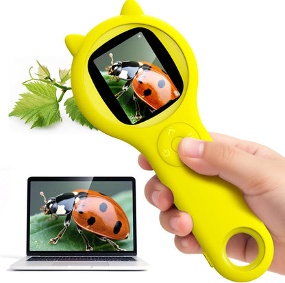 Microscope for Kids - Electronic Handheld Magnifying Glass for Children-STEM Outdoor Science Kit for Summer Travel & Camping Toy,Birthday Gifts Toys for 5-8 9-12 Year Old Girls（Purple）