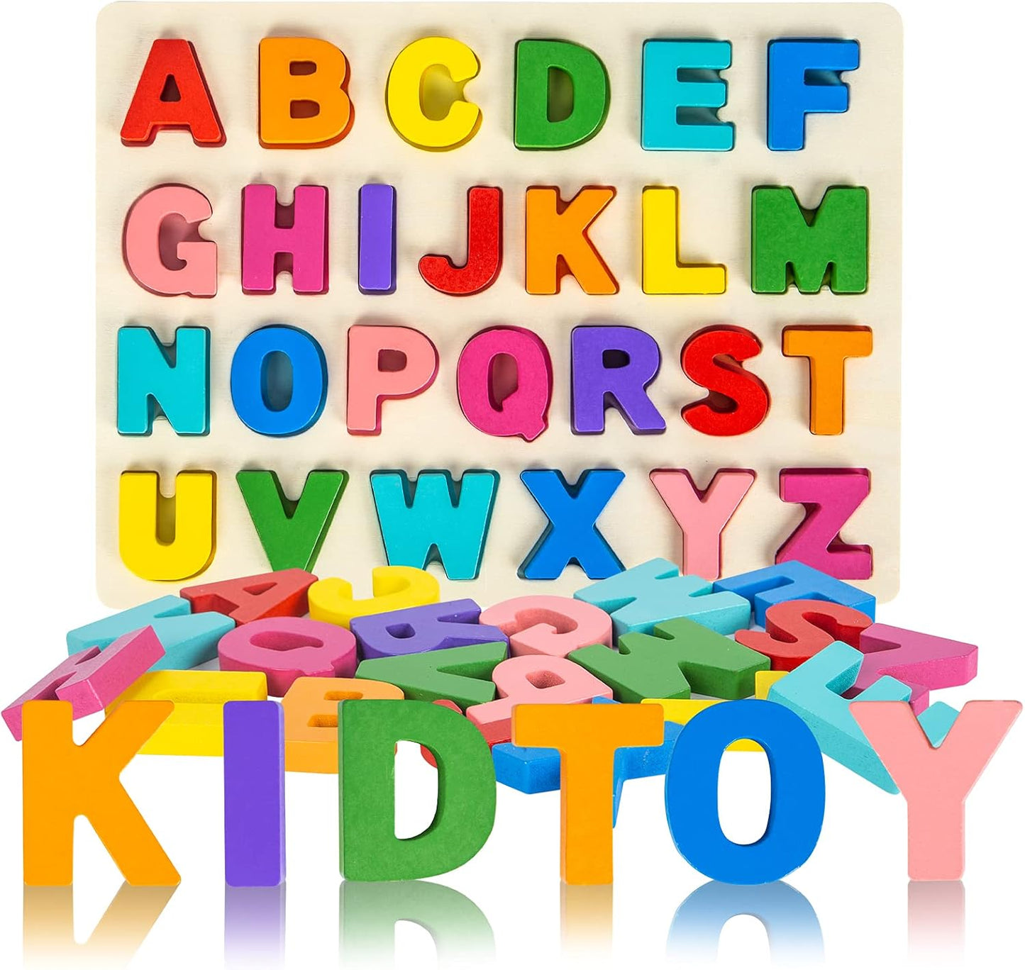 Shape Puzzles Wooden Puzzles for Toddlers, Peg Puzzle Educational Shape Sorter Toys Wooden Shape Board Puzzles, Preschool Learning Educational Toy for Baby Girls Boys