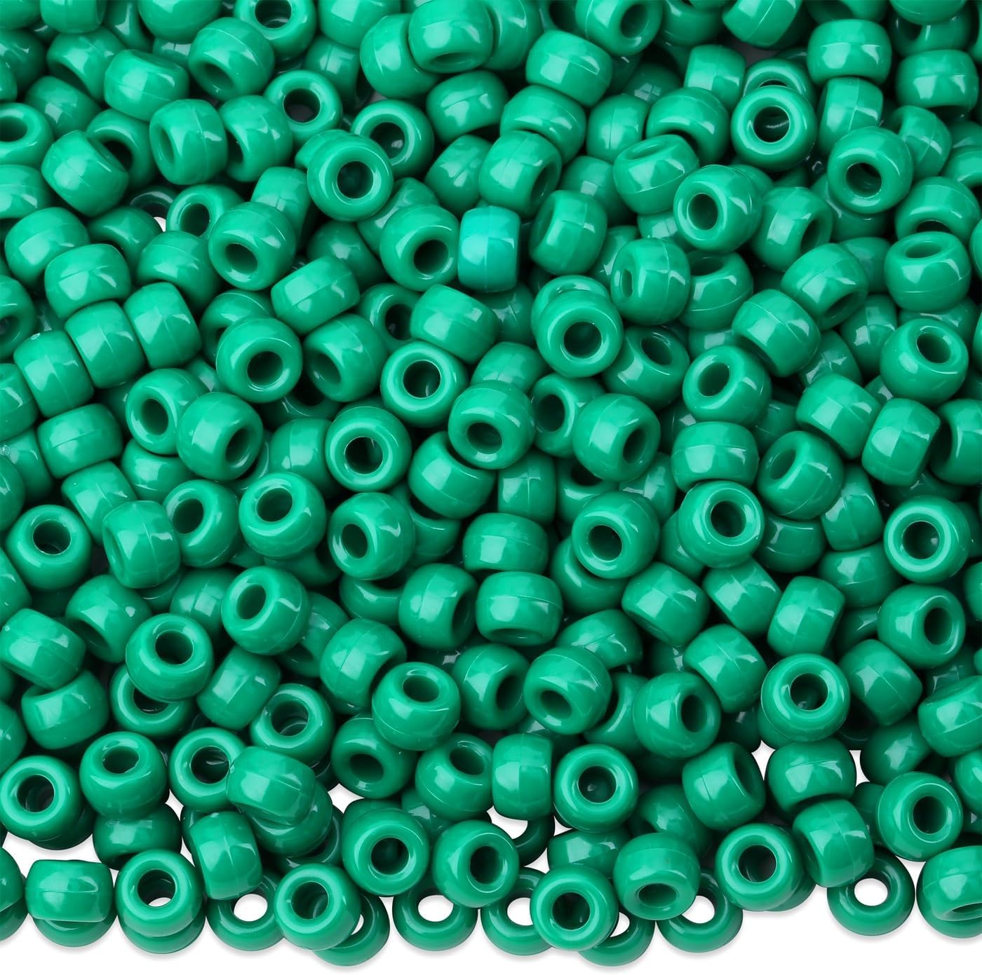1000Pcs Valentine's Day Pony Beads Pink Red White Bracelets Crafts 6x9mm Bulk Plastic Pony Valentine Beads for Jewelry Making Party Party DIY Crafts Necklace Keychain Romantic Accessories