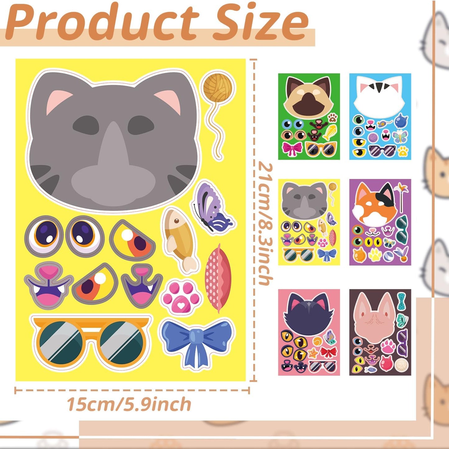 24-Sheet Make Your Own Science Sticker Kit | Microscope, DNA & Scientist Designs - Reusable Educational Decor for Classrooms & Kids Rooms
