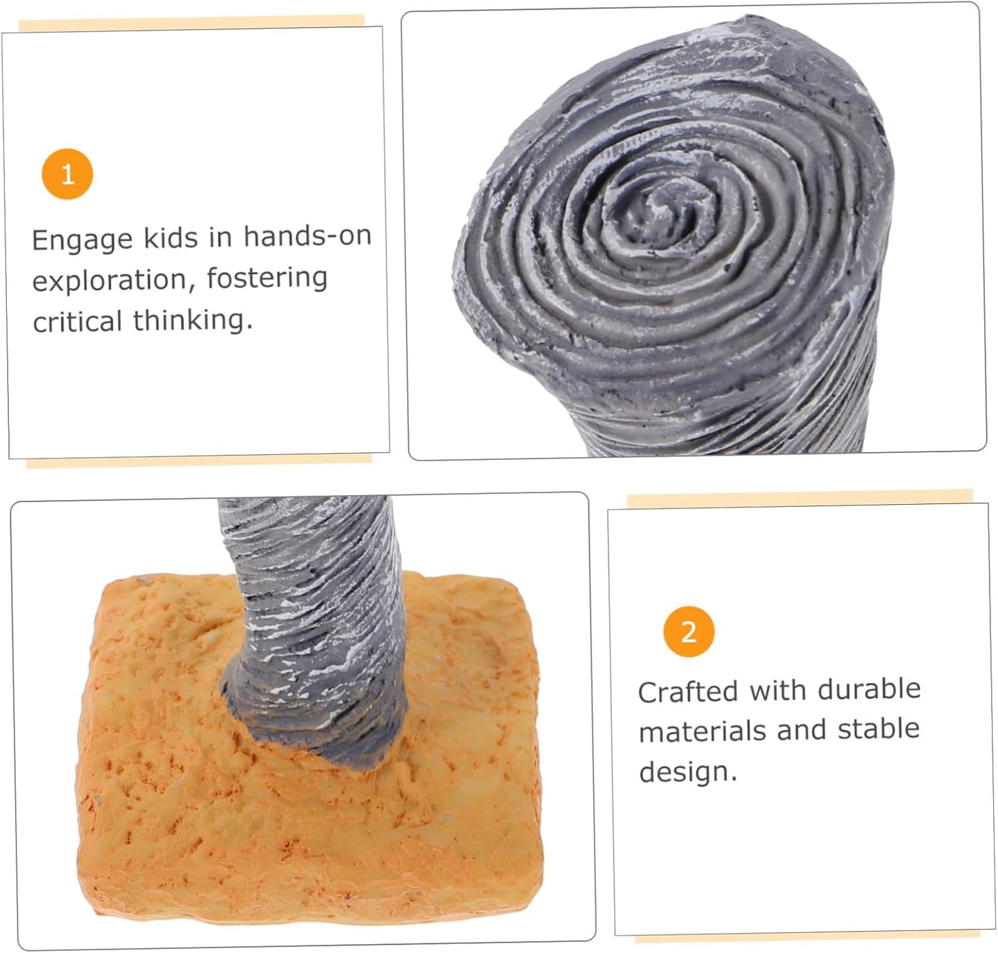 TOYANDONA 2Pcs Artificial Volcano and Tornado Model Natural Disaster Science for Home School Classroom Educational Exploration