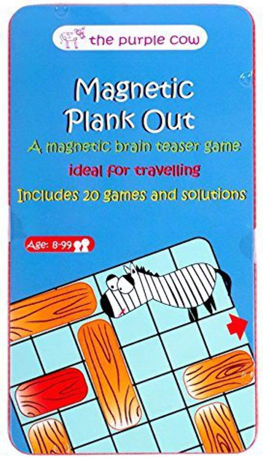 The Purple Cow Magnetic Game Box for kids and adults, Jet Setter