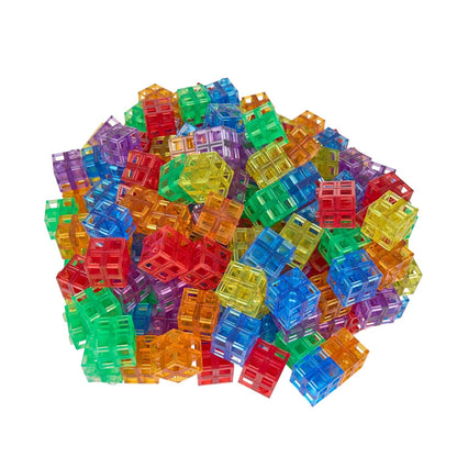 Excellerations Translucent Grid Linking Cubes - 200 Pieces