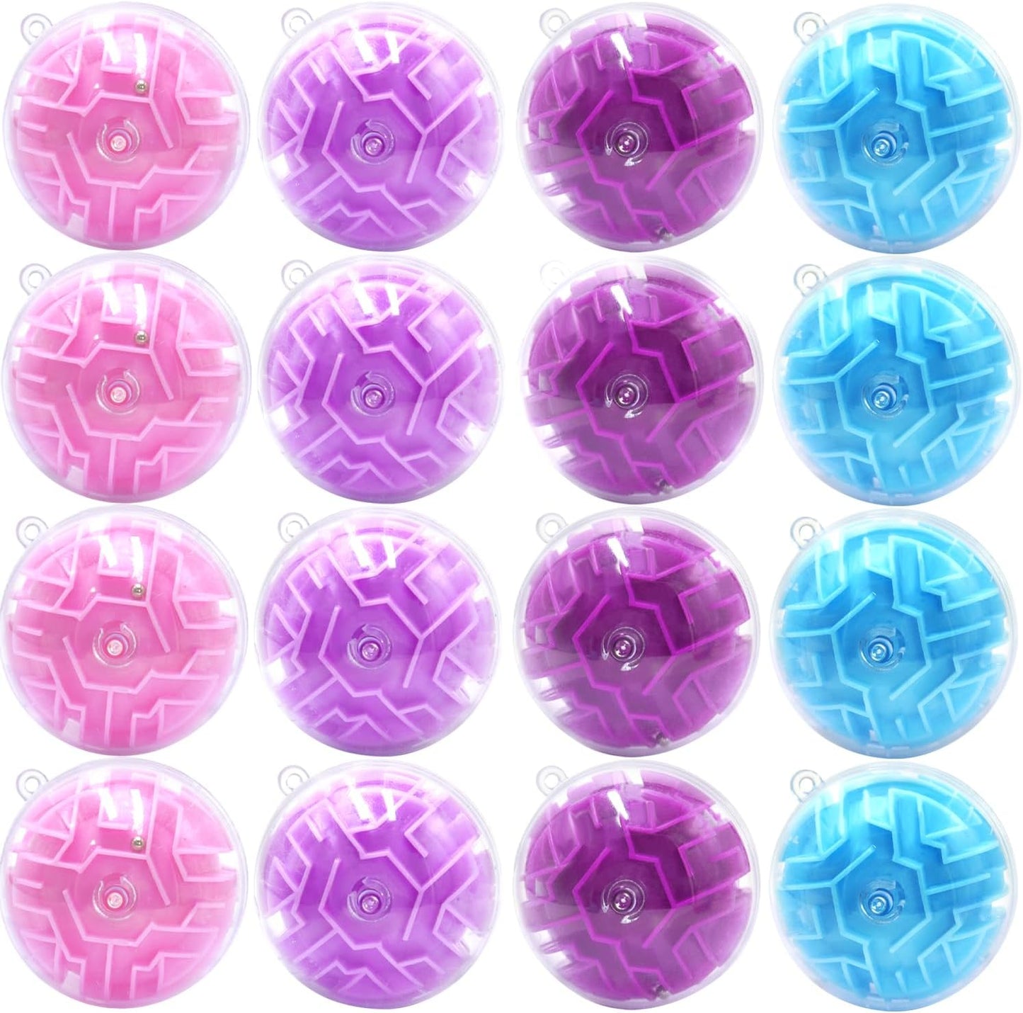 100 Pcs Puzzle Maze Ball Mini 3D Gravity Cube Puzzle Ball Toy for Kids Ages 3 6 7 8-10, Educational Challenges Magic Brain Teasers Games for Boys Girls Birthday Gifts Classroom Prize