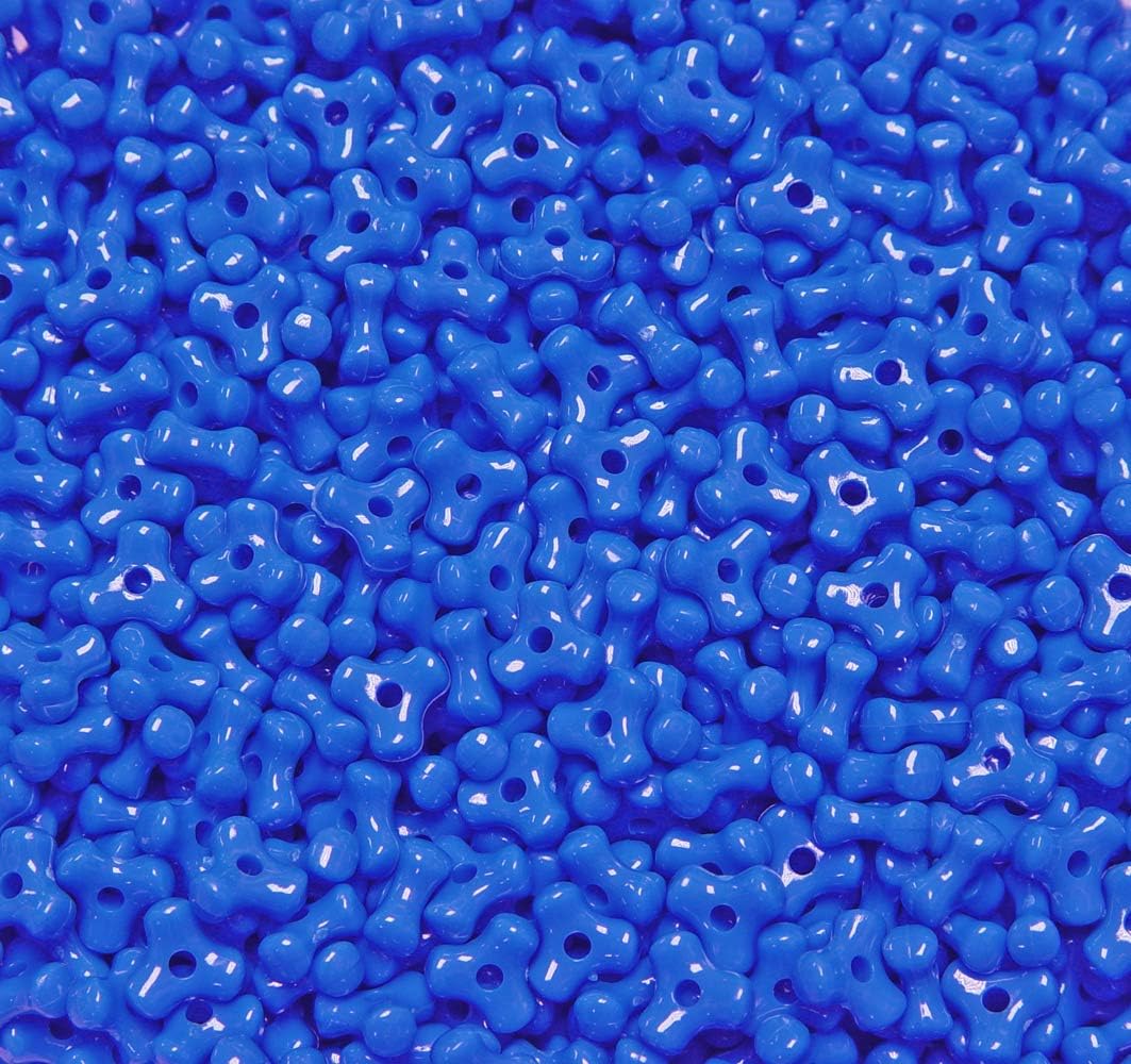 Tri Beads, Easy-to-Use Reusable Jewelry Making Supplies for Art, Craft Decorations & More, 11 mm Bracelet Beads, Crafted in The USA, Neon Yellow, 500 pcs (Pack of 1)