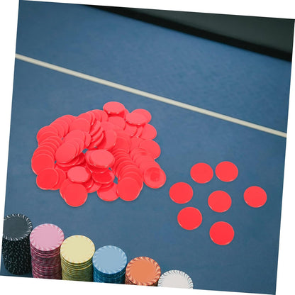 BESPORTBLE Solid Color Bingo Chips Game Counters for Math Teaching Board Games Bingo Accessories