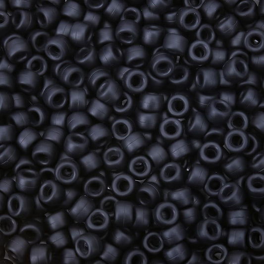 300PCs Silicone Pony Beads 6 * 9mm Silicone Kandi Beads for Bracelet Making, Mixed Colors Soft Focal Bead for Hair Braiding, Pens, DIY Crafts, Key Chains Decor