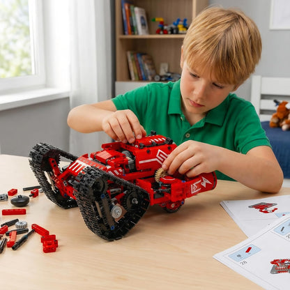 STEM Toys Robot Kit, App & Remote Control Excavator for Boys, Robotics for Kids Ages 12-16, Educational RC Bulldozer Toy, STEM Kits for Kids Age 12-14, Construction Robot Gift