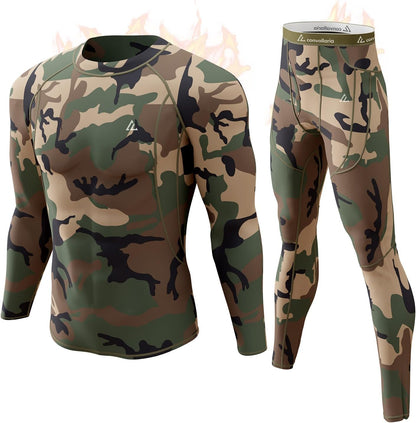 CL convallaria Thermal Underwear Long Johns Set Mens Winter Gift Hunting Gear Sport Base Layer Bottom Top - Colors B