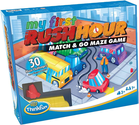 ThinkFun My First Rush Hour - Engaging Brain Game for Kids | Stimulating STEM Toy | Enhances Logic, Matching, Colors, and Shapes Skills | Best Gift for Toddlers