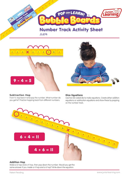 Number Track Bubble Board