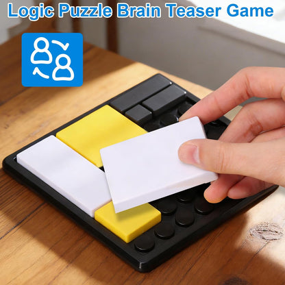 2PCS Logic Puzzle Brain Teaser Game for Kids & Adults,Portable Educational Thinking Game Toy,Puzzle Toys,88 Challenges 4 Difficulty Levels,Suitable for Classrooms, Homes, and Gift-Giving